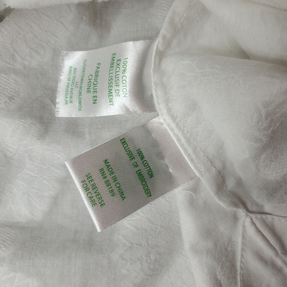 Lilly Pulitzer Amelia Island White Neon Embroidered Tunic Shirt Top XXS 00 NWOT - Picture 9 of 17